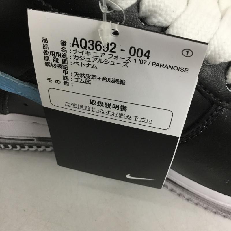 ナイキ NIKE スニーカー スニーカー AQ3692-004 AIR FORCE 1 07 PARANOISE G-DRAGON PEACEMINUSONE 29cm 箱有 29.0cm ロゴ、文字 黒 / ブラック / X 白 / ホワイト /  メンズ USED 古着 中古 10150568