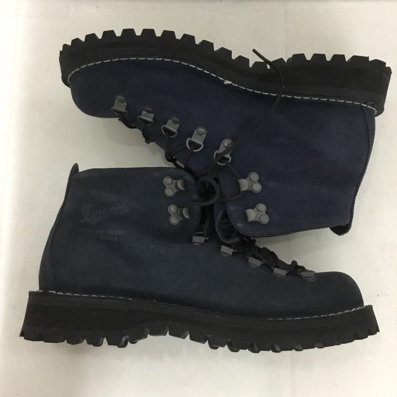 ダナー Danner アウトドアシューズ アウトドアシューズ 33520 マウンテンライト オイルドボブ トレッキングブーツ US7.5 US：7.5 ロゴ、文字 紺 / ネイビー /  メンズ USED 古着 中古 10139222
