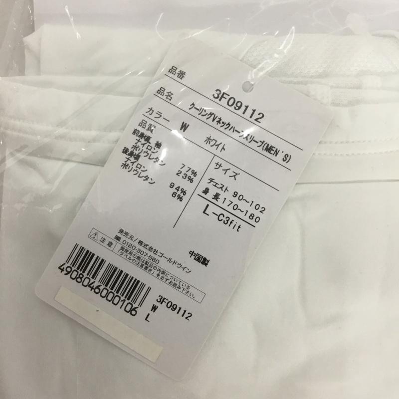 古着 USED Tシャツ 半袖 C3fit 3F09112 クーリング Vネックハーフスリーブ L ワンポイント 白 / ホワイト /  メンズ USED 古着 中古 10132868