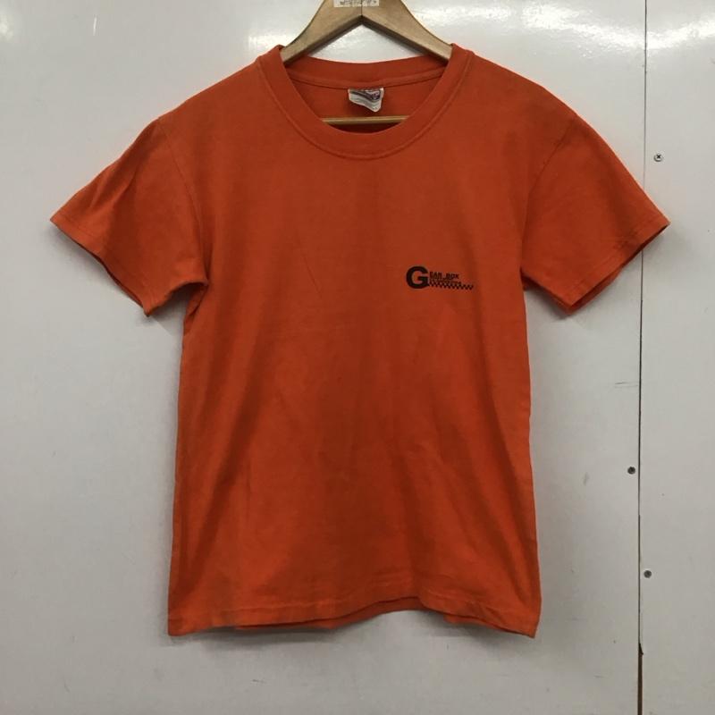 ヘインズ HANES Tシャツ 半袖 半袖カットソー プリントTシャツ クルーネックカットソー L ロゴ、文字 橙 / オレンジ /  メンズ USED 古着 中古 10146580