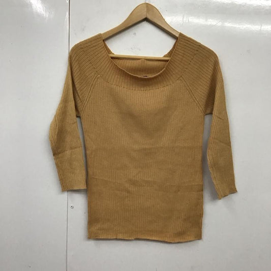 シップス SHIPS カットソー 長袖 長袖カットソー ワイドネックカットソー ロングスリーブカットソー 無地 橙 / オレンジ /  レディース USED 古着 中古 10117897