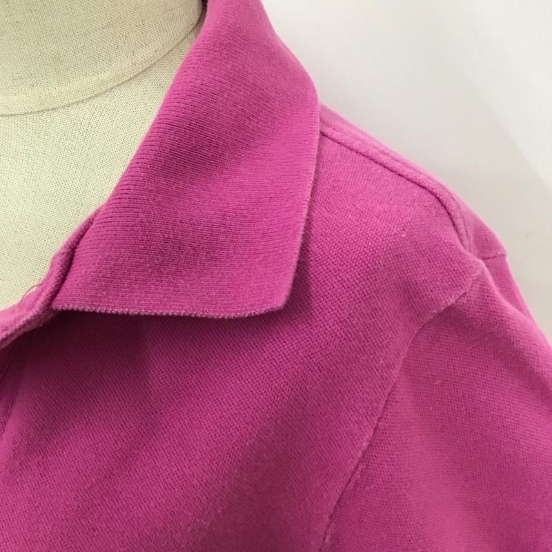 ポロ POLO ポロシャツ 半袖 半袖ポロシャツ カラーシャツ 半袖カットソー M ロゴ、文字 桃 / ピンク /  レディース USED 古着 中古 10116304