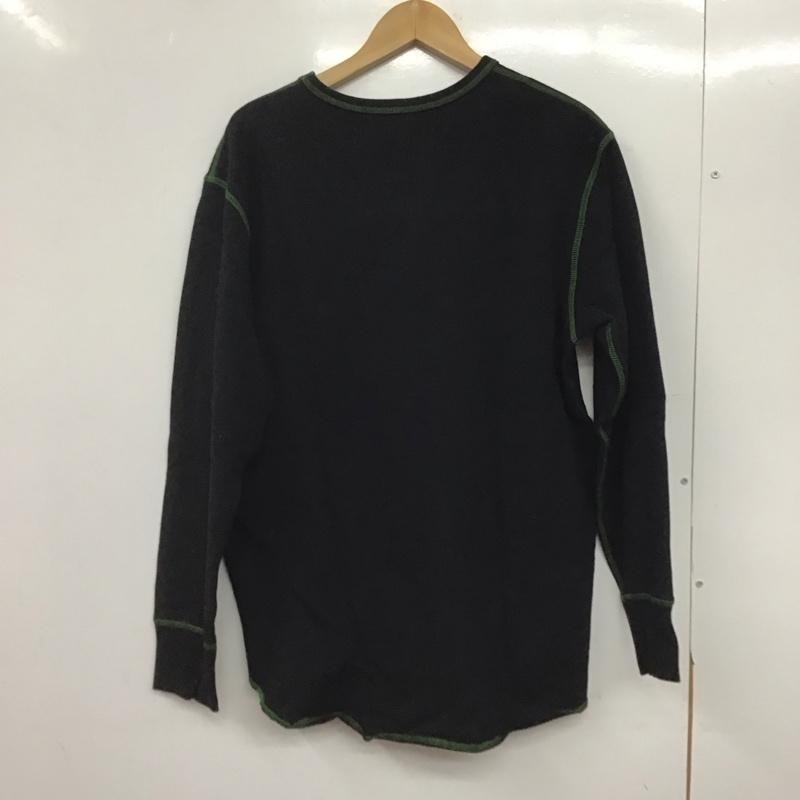 アイテムズ アーバンリサーチ ITEMS URBAN RESEARCH カットソー 長袖 長袖カットソー 無地カットソー クルーネック 38 無地 黒 / ブラック /  メンズ USED 古着 中古 10145280