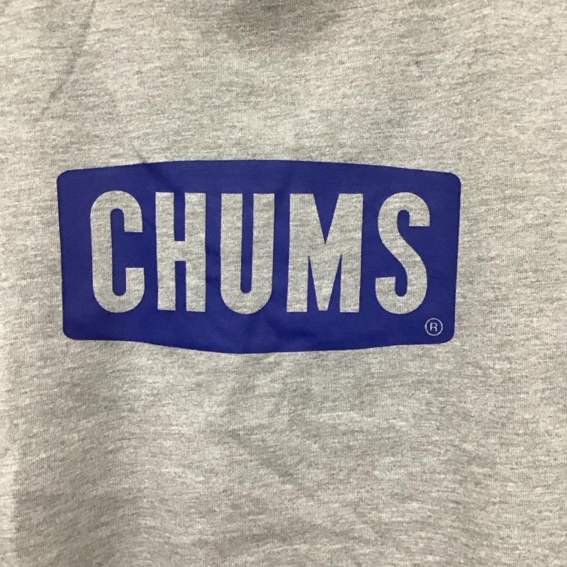チャムス CHUMS Tシャツ 半袖 半袖カットソー プリントTシャツ クルーネックカットソー S ロゴ、文字 灰 / グレー /  メンズ USED 古着 中古 10130898