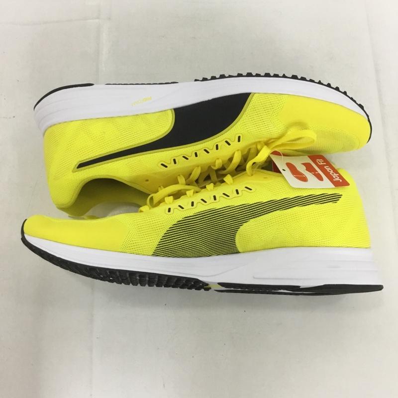 プーマ PUMA スニーカー スニーカー 192762 03 スピード ライト 2 ランニングシューズ 28cm 28.0cm ロゴ、文字 黄 / イエロー / X 黒 / ブラック /  メンズ USED 古着 中古 10136523