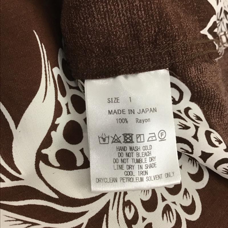 マーカ marka シャツ、ブラウス 半袖 半袖シャツ プリントシャツ カラーシャツ アロハシャツ 1 プリント 茶 / ブラウン /  メンズ USED 古着 中古 10132417