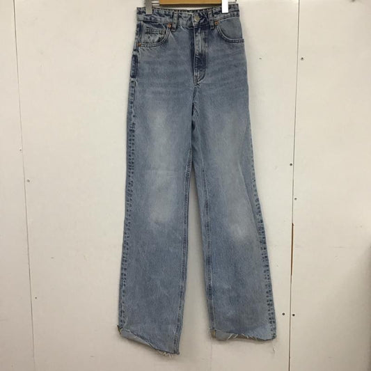 ザラ ZARA パンツ デニム、ジーンズ 34 無地 水色 / ライトブルー /  レディース USED 古着 中古 10136507