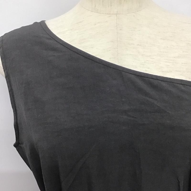 スライ SLY ワンピース ロングスカート 030DSY33-2010 ONE SHOULDER TIE OP ウエストタイ 2 無地 灰 / グレー /  レディース USED 古着 中古 10142284