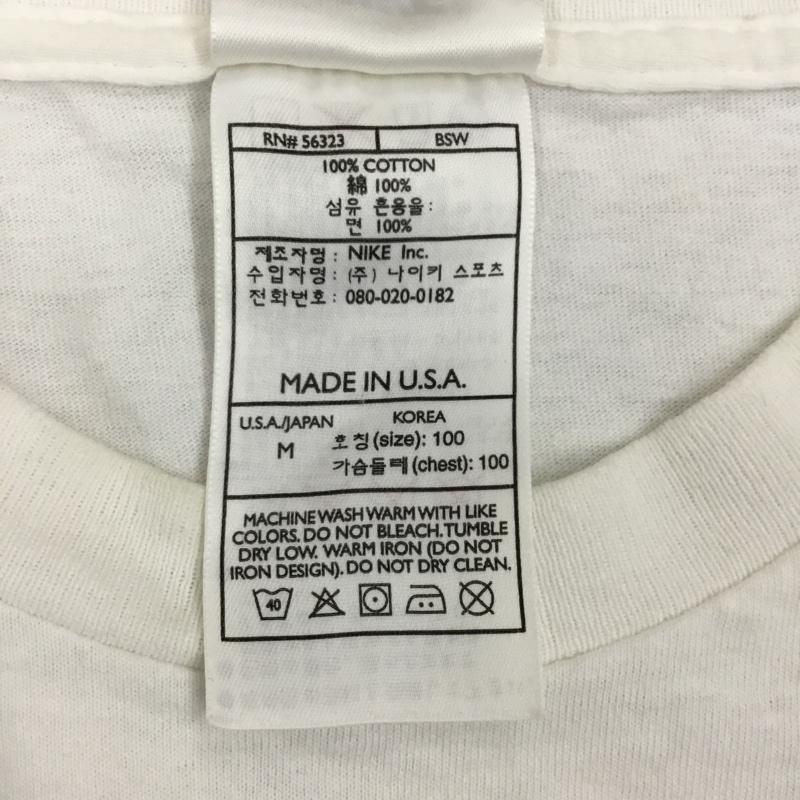 ナイキ NIKE Tシャツ 半袖 90s USA製 M ロゴ、文字 X プリント 白 / ホワイト /  メンズ USED 古着 中古 10108859