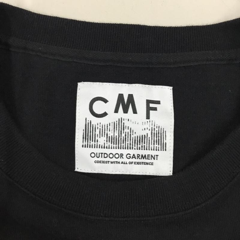 シーエムエフアウトドアガーメント CMF OUTDOOR GARMENT カットソー 半袖 半袖カットソー プリントTシャツ クルーネックカットソー XL 無地 黒 / ブラック /  メンズ USED 古着 中古 10121774