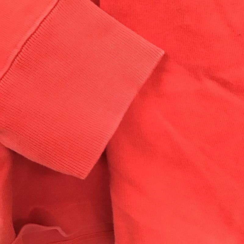 トミーヒルフィガー TOMMY HILFIGER カットソー 長袖 長袖カットソー カジュアルシャツ ポロシャツ XL ロゴ、文字 赤 / レッド /  メンズ USED 古着 中古 10145060