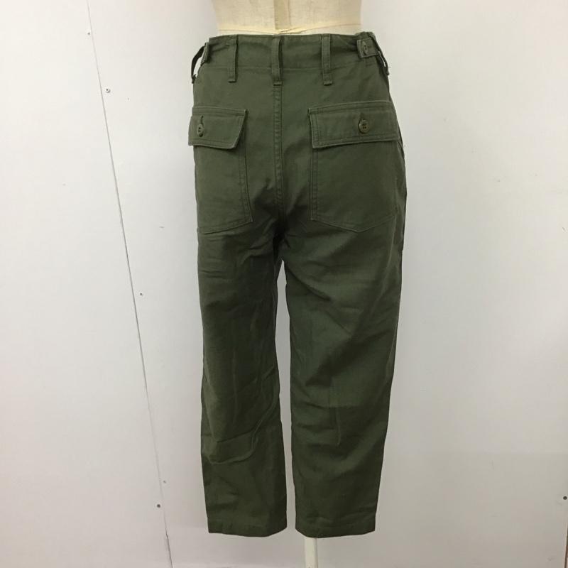 アメリカーナ AMERICANA パンツ ワークパンツ、ペインターパンツ ミリタリーパンツ ワイドパンツ カジュアルパンツ ストレートパンツ XS 無地 カーキ / カーキ /  レディース USED 古着 中古 10113831