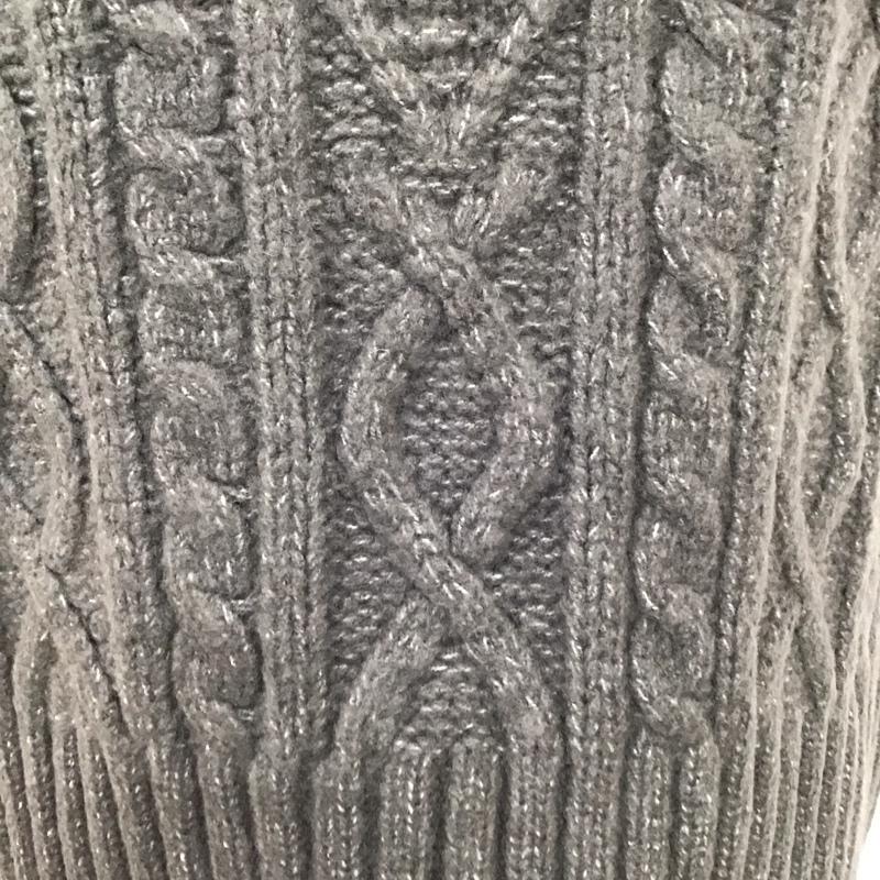 ザラ ZARA ベスト ベスト ノースリーブニット ベスト プルオーバー M 無地 灰 / グレー /  レディース USED 古着 中古 10118530