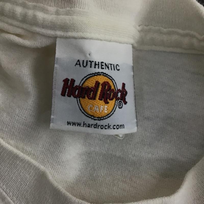 ハードロックカフェ HARD ROCK CAFE Tシャツ 半袖 S プリント 白 / ホワイト /  メンズ USED 古着 中古 10106126