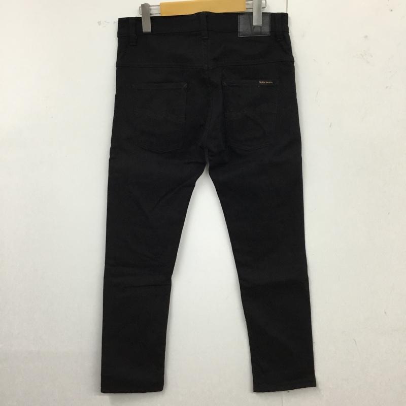 ヌーディージーンズ Nudie Jeans パンツ デニム、ジーンズ デニムパンツ スリムパンツ ストレッチパンツ ジーンズ 32インチ 無地 黒 / ブラック /  メンズ USED 古着 中古 10117107