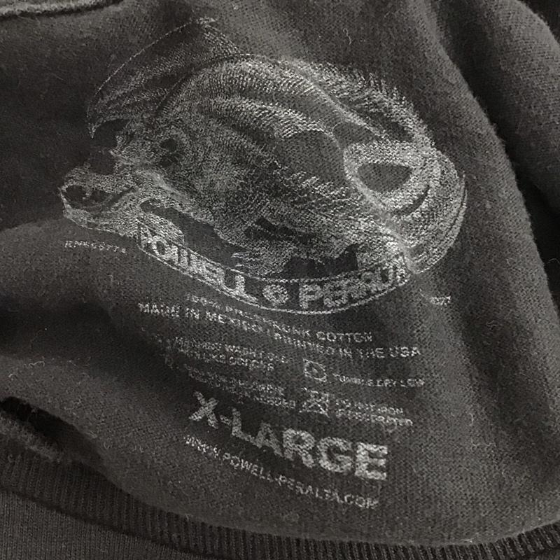 パウエルペラルタ POWELL PERALTA Tシャツ 半袖 半袖カットソー プリントTシャツ クルーネックカットソー XL プリント 黒 / ブラック /  メンズ USED 古着 中古 10130105