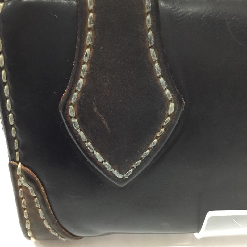 フラットヘッド The Flat Head 財布 長財布 レザー 箱有 ワンポイント 黒 / ブラック / X 茶 / ブラウン /  メンズ USED 古着 中古 10111817