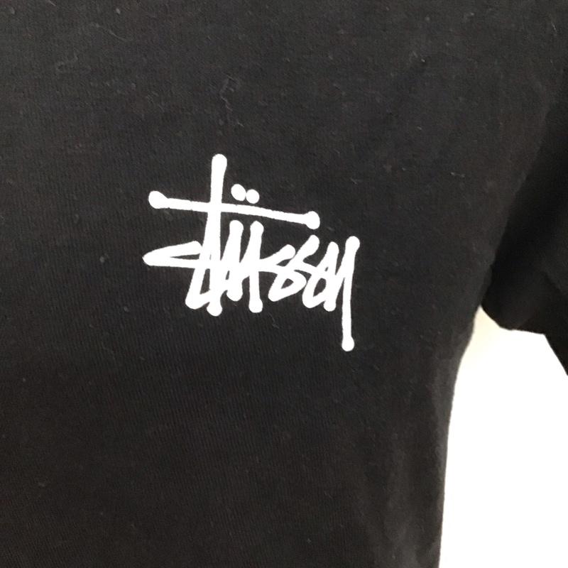 ステューシー STUSSY Tシャツ 半袖 プリント ロゴ S ロゴ、文字 X プリント 黒 / ブラック /  メンズ USED 古着 中古 10128276