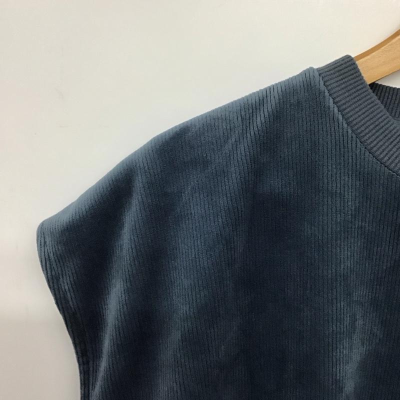 アイテムズ アーバンリサーチ ITEMS URBAN RESEARCH ベスト ベスト ノースリーブカットソー プルオーバー ベスト L 無地 紺 / ネイビー /  メンズ USED 古着 中古 10141389