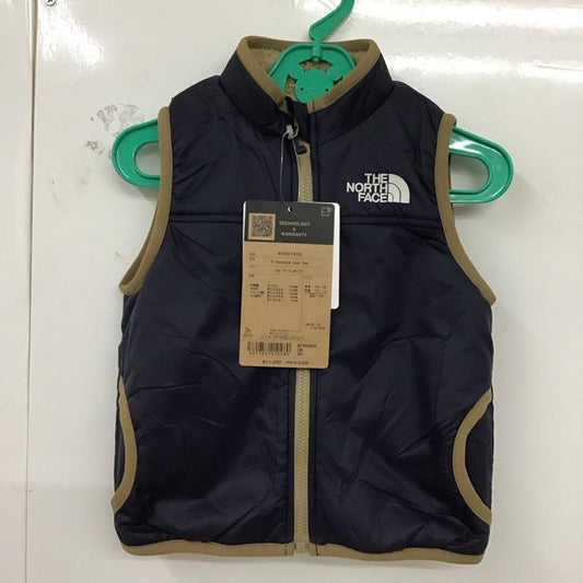 ザノースフェイス THE NORTH FACE ベスト ベスト nyb82445 リバーシブルコージーベスト ジップアップベスト 80cm ロゴ、文字 紺 / ネイビー /  ボーイズ USED 古着 中古 10123754