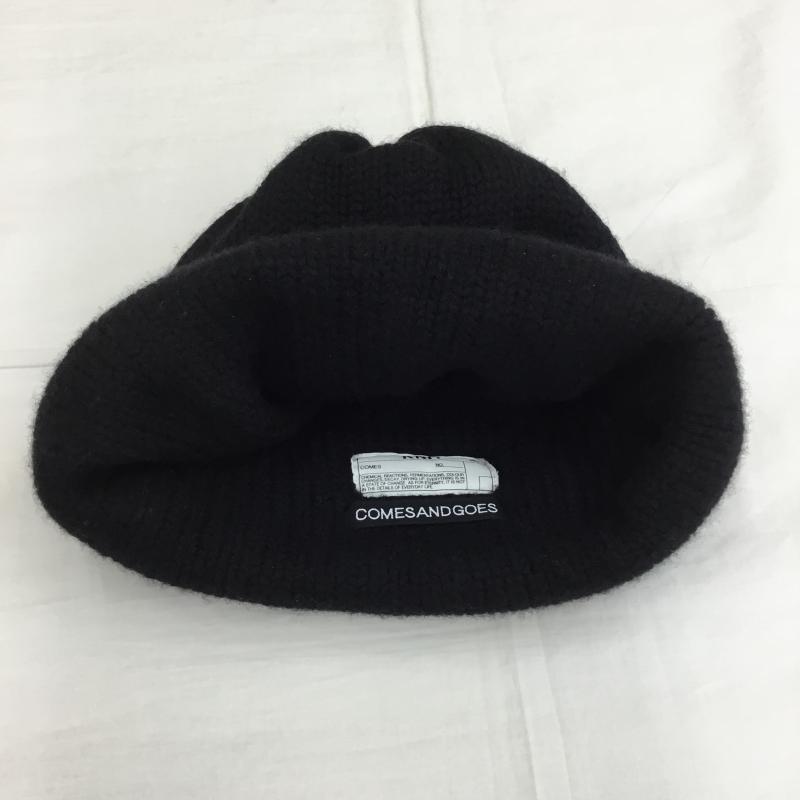カムズアンドゴーズ COMESANDGOES 帽子 ニット帽 FREE 無地 黒 / ブラック /  メンズ USED 古着 中古 10136221