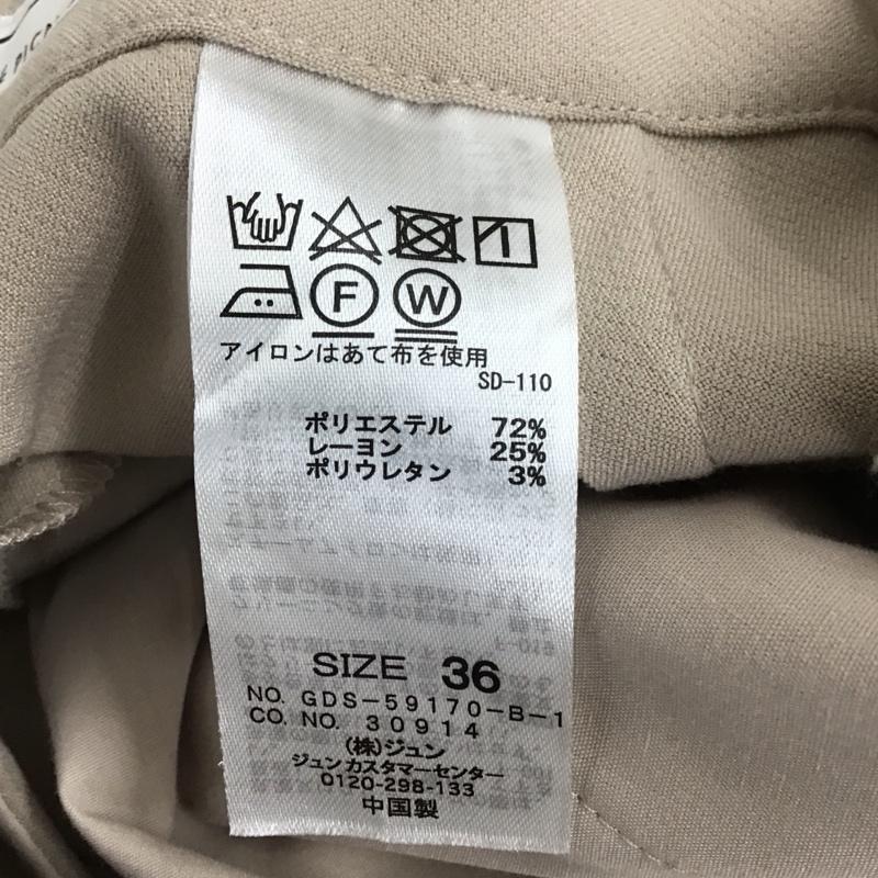 ロペピクニック ROPE  PICNIC パンツ スラックス 36 無地 ベージュ / ベージュ /  レディース USED 古着 中古 10130269