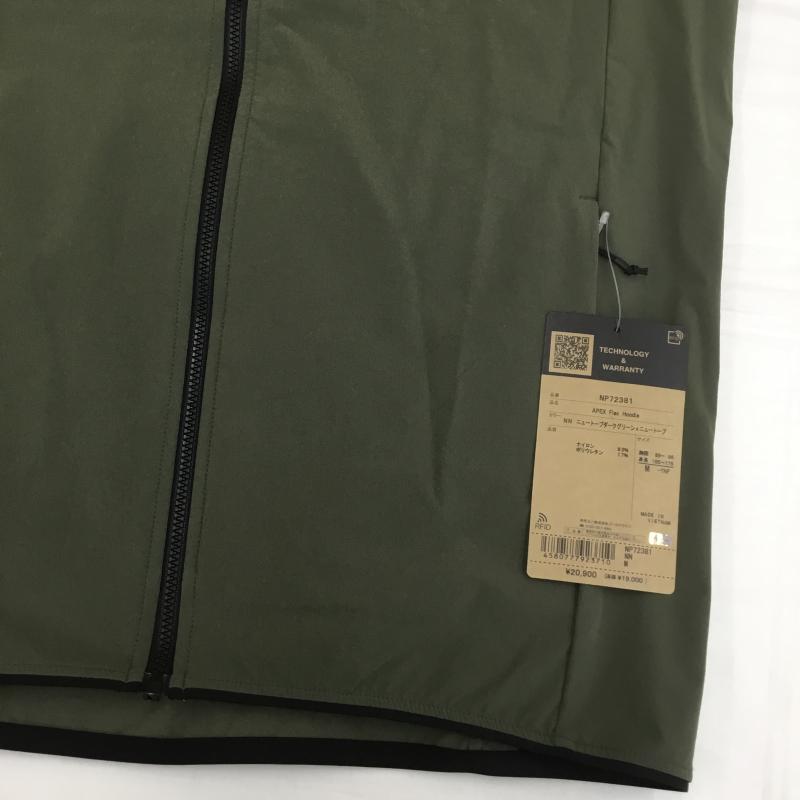 ザノースフェイス THE NORTH FACE ジャケット、上着 ジャケット、ブレザー APEX Flex Hoodie エイペックスフレックスフーディ NP72381 タグ付 M ロゴ、文字 緑 / グリーン /  メンズ USED 古着 中古 10105907