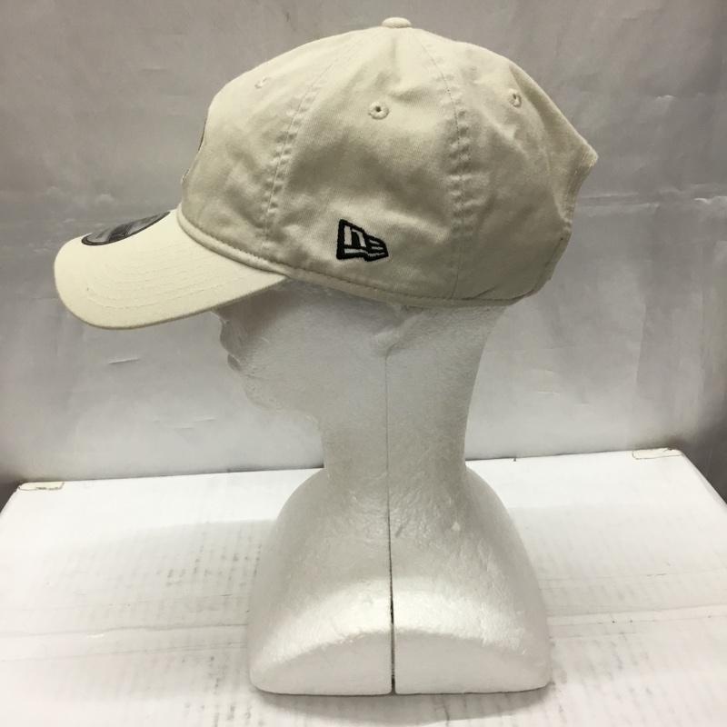 ニューエラ NEW ERA 帽子 キャップ ベースボールキャップ 9THIRTY 熊 刺繍 ベージュ / ベージュ /  レディース USED 古着 中古 10106684