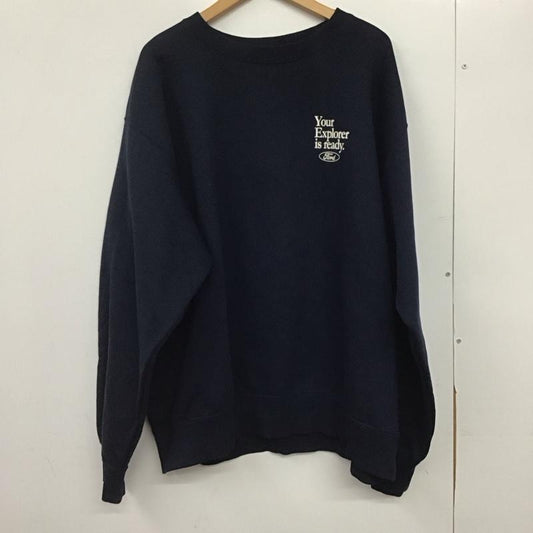 ジーユー GU トレーナー 長袖 341-358140 フォードエクスプローラースウェットプルオーバー XXL プリント 紺 / ネイビー /  メンズ USED 古着 中古 10146196