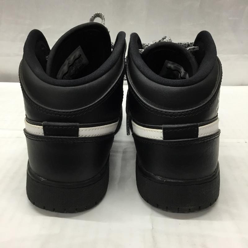 ナイキ NIKE スニーカー スニーカー 554725-049 AIR JORDAN 1 MID BG 22.5cm 22.5cm ロゴ、文字 黒 / ブラック /  レディース USED 古着 中古 10118936