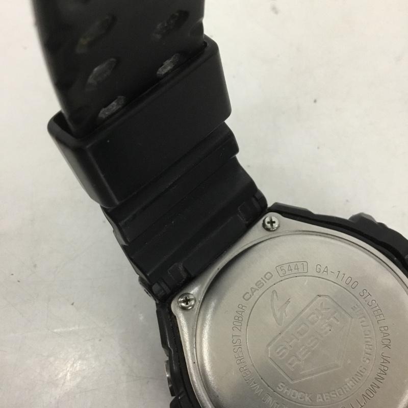 ジーショック G-SHOCK 腕時計 アナログ（クォーツ式） GA-1100 GRAVITYMASTER ロゴ、文字 黒 / ブラック /  メンズ USED 古着 中古 10140182