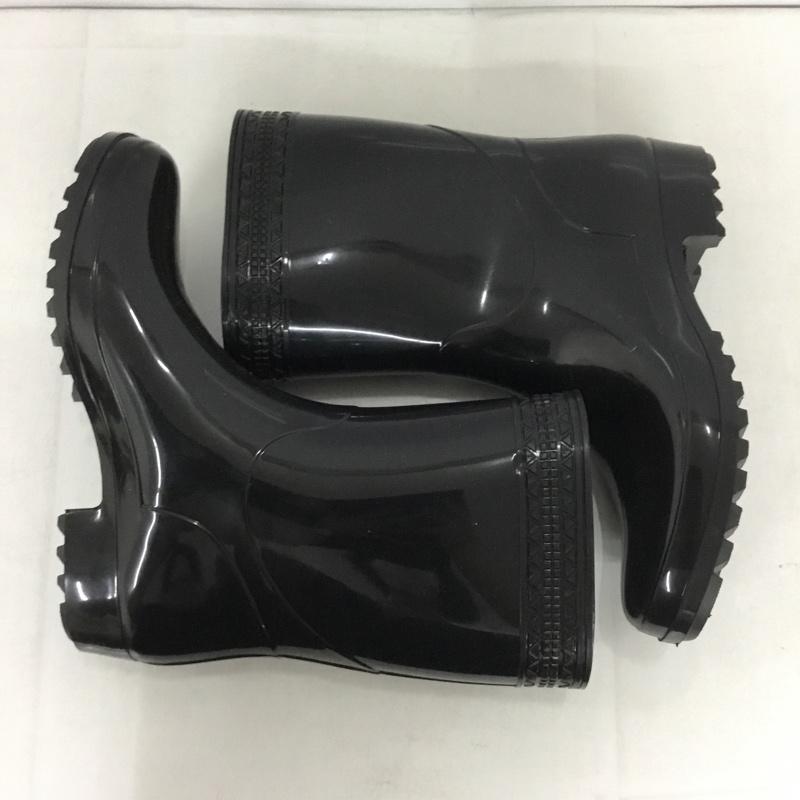アキレス achilles 長靴、レインシューズ 長靴、レインシューズ 24cm ショート丈 24.0cm 無地 黒 / ブラック /  レディース USED 古着 中古 10138314