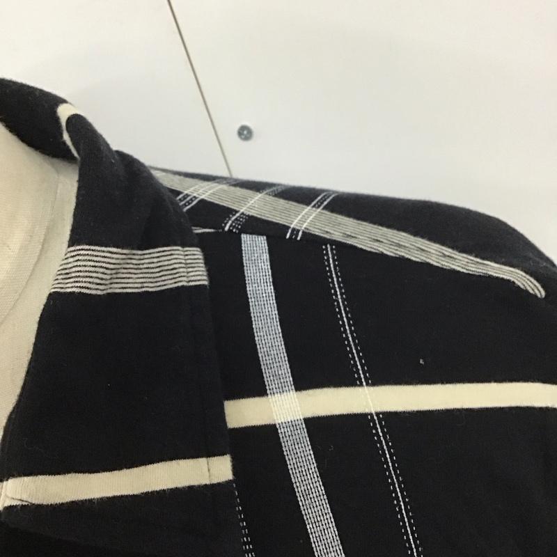 ディーゼル DIESEL カットソー 長袖 長袖カットソー カラーネックカットソー ロングスリーブカットソー プリントTシャツ L ボーダー柄 白 / ホワイト / X 黒 / ブラック /  メンズ USED 古着 中古 10124358