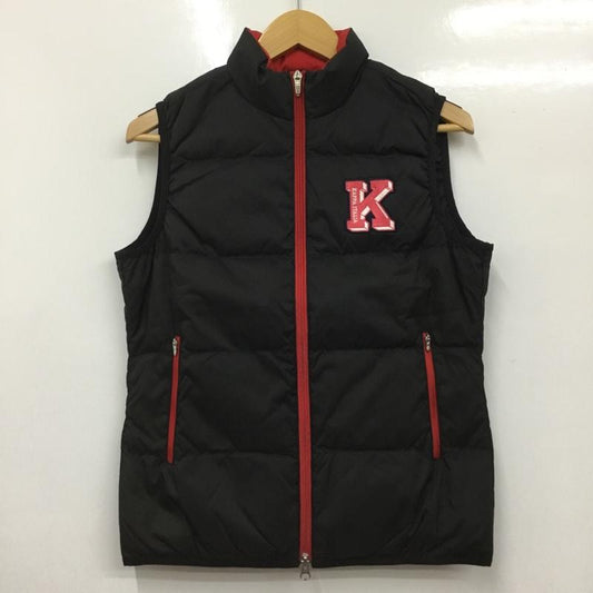 カッパ Kappa ベスト ベスト KG962VE72 ダウンベスト スポーツウェア タグ付き M ワンポイント 黒 / ブラック /  レディース USED 古着 中古 10136513