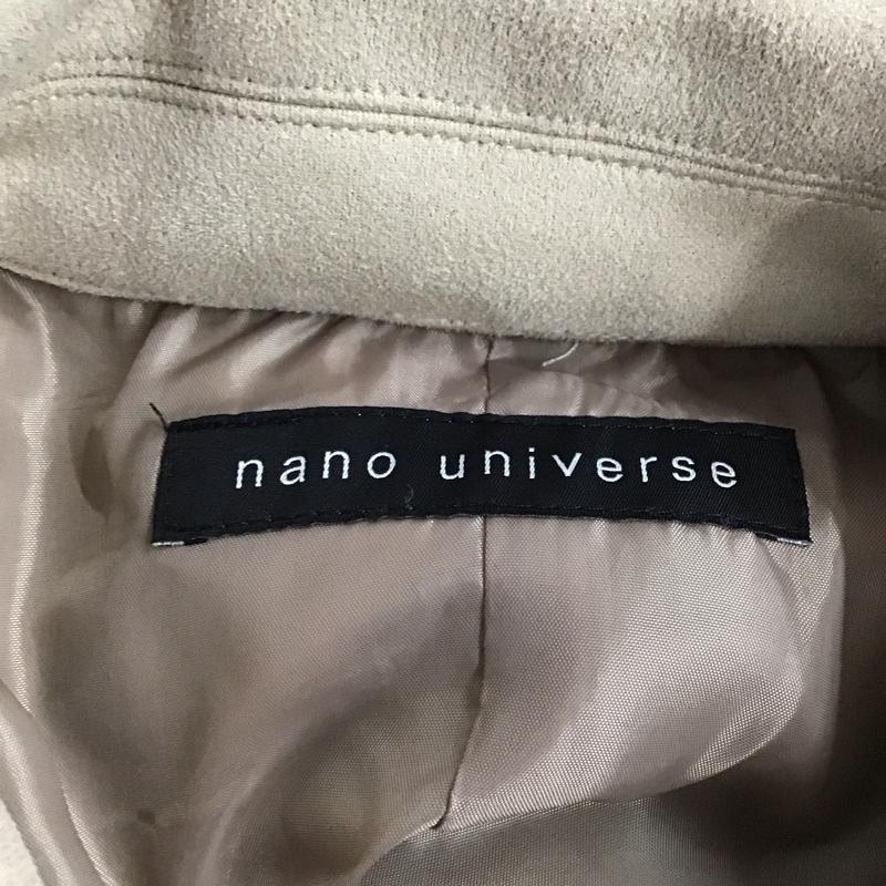 ナノユニバース nano・universe ジャケット、上着 ジャンパー、ブルゾン 668-4212210 フェイクスウェードストレッチシャツブルゾン M 無地 グレージュ / グレージュ /  メンズ USED 古着 中古 10123203