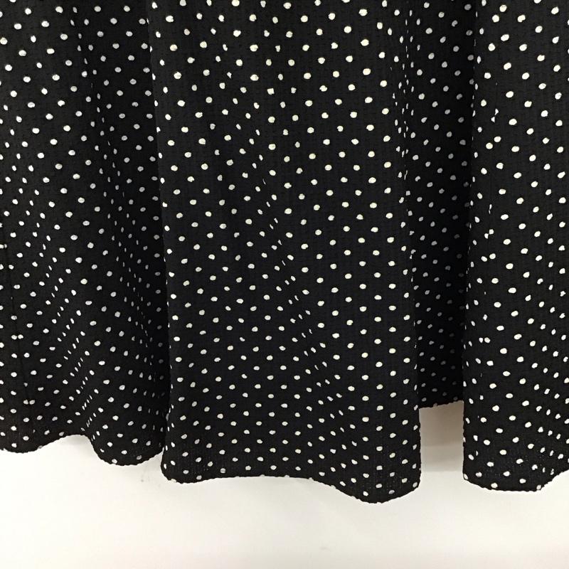 イェッカヴェッカ YECCA VECCA スカート ロングスカート 7A36L0L0100 アソートロングフレアスカート FREE ドット 黒 / ブラック /  レディース USED 古着 中古 10142910