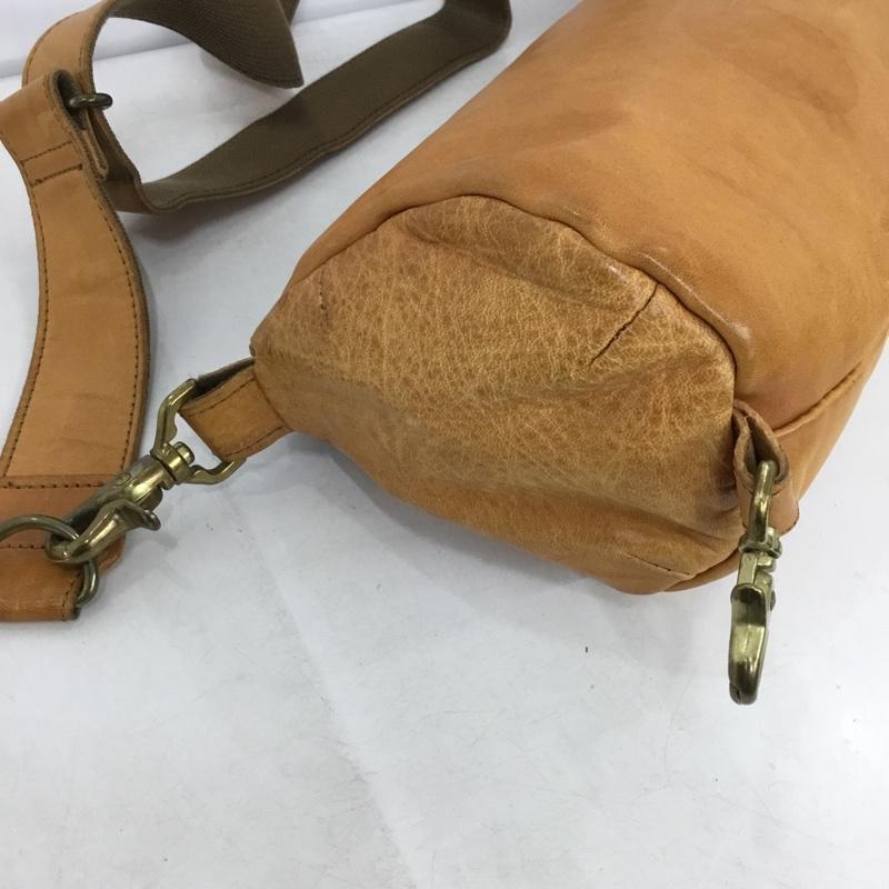バトラーヴァーナーセイルス Butler Verner Sails ショルダーバッグ ショルダーバッグ 馬革 レザーバッグ ロゴ、文字 キャメル / キャメル /  メンズ USED 古着 中古 10147455