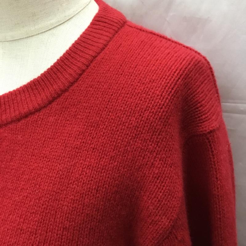 ビューティアンドユースユナイテッドアローズ BEAUTY&YOUTH UNITED ARROWS カーディガン 長袖 長袖ニットカーディガン 長袖カットソー ノーカラージャケット 前開カーディガン 無地 赤 / レッド /  レディース USED 古着 中古 10112285