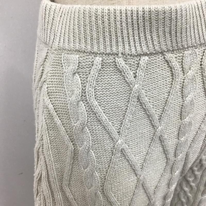 マウジー MOUSSY ボトムス ボトムス 010dss70-0500 ワイドパンツ ニットパンツ カジュアルパンツ フレアパンツ 1 無地 ベージュ / ベージュ /  レディース USED 古着 中古 10105646