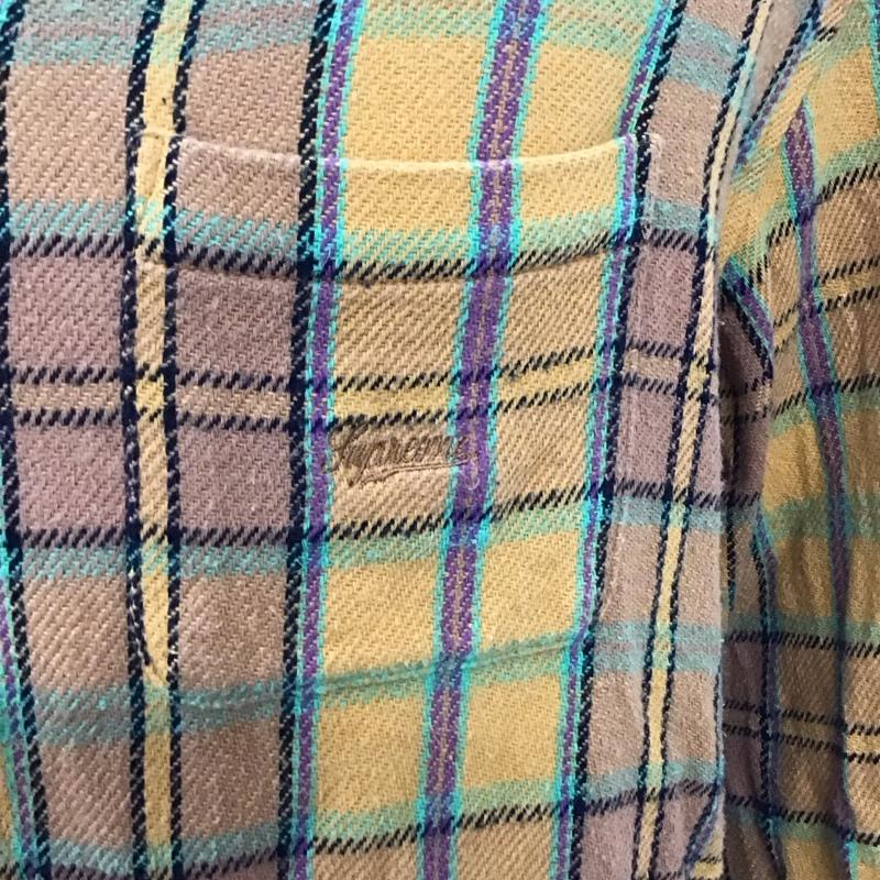 シュプリーム Supreme シャツ、ブラウス 長袖 SS23 PulloverPlaidFlannelShirt 長袖チェックシャツ M チェック マルチカラー / マルチカラー /  メンズ USED 古着 中古 10119131