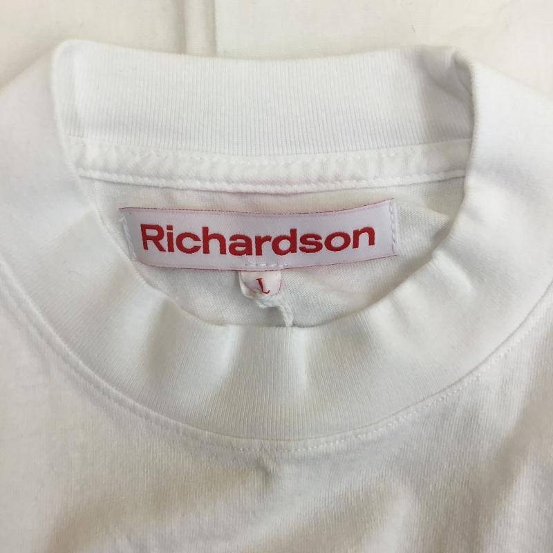 リチャードソン RICHARDSON Tシャツ 半袖 L プリント 白 / ホワイト /  メンズ USED 古着 中古 10110356