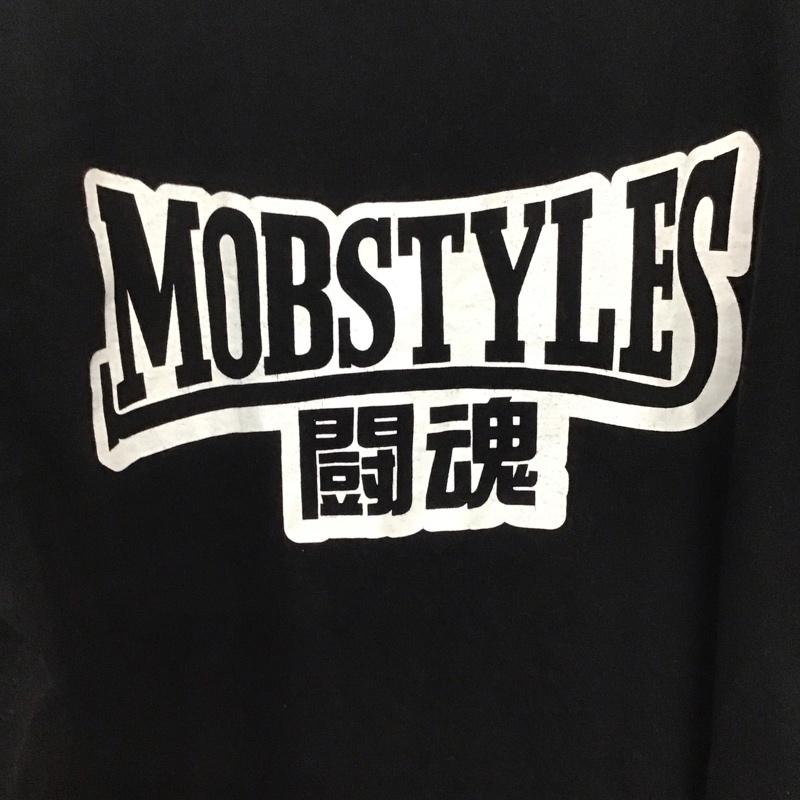 モブスタイル MOBSTYLES Tシャツ 半袖 半袖カットソー プリントTシャツ クルーネックカットソー L プリント 黒 / ブラック /  メンズ USED 古着 中古 10134557