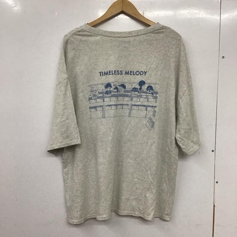 ニコアンド niko and... Tシャツ 半袖 半袖カットソー プリントTシャツ クルーネックカットソー L プリント 灰 / グレー /  メンズ USED 古着 中古 10135467