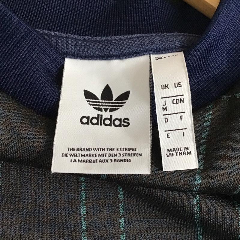 アディダス adidas トレーナー 長袖 ed7018 長袖トレーナー スポーツウェア M チェック マルチカラー / マルチカラー /  メンズ USED 古着 中古 10149951