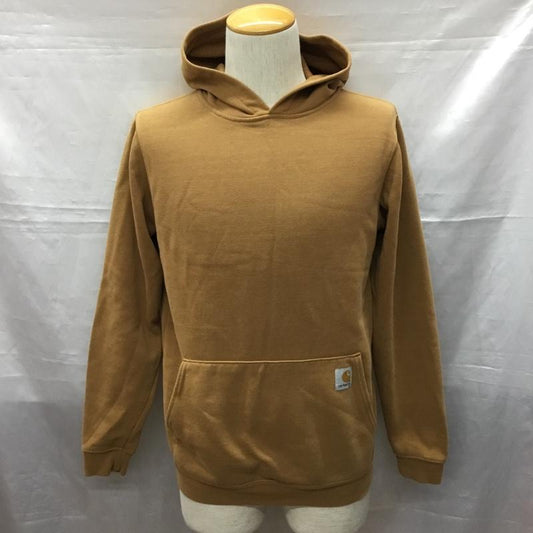 カーハート Carhartt パーカー 長袖 長袖パーカー フード付きパーカー プリントスウェット トレーナー XL ロゴ、文字 茶 / ブラウン /  メンズ USED 古着 中古 10115781
