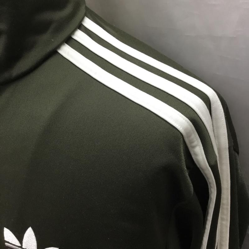 アディダス adidas ジャケット、上着 ジャケット、ブレザー ジップアップジャケット ジャンパー ジャケット ジャージ 00s S ロゴ、文字 カーキ / カーキ /  メンズ USED 古着 中古 10121783