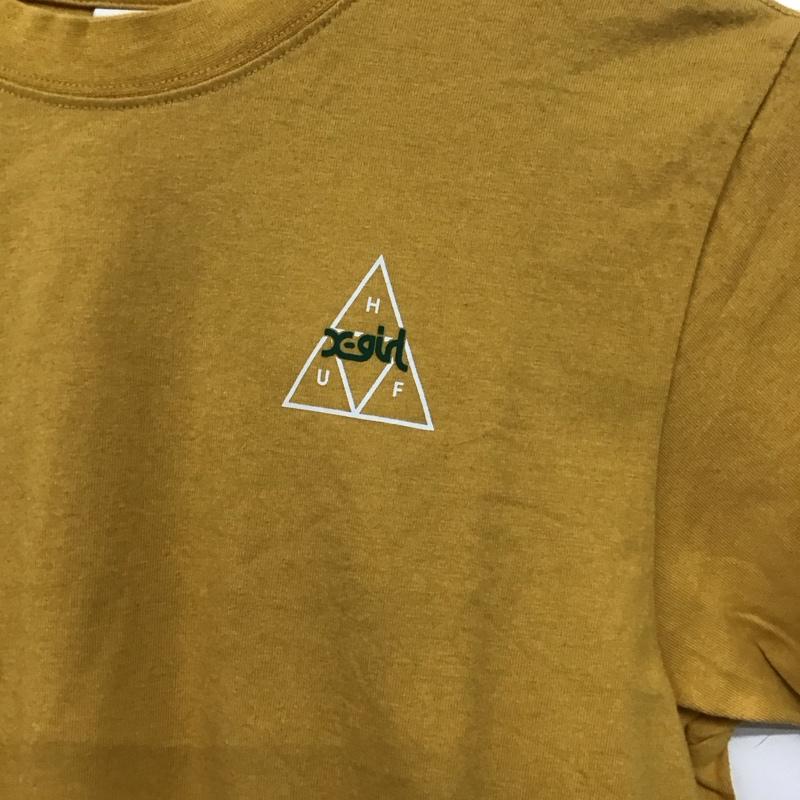 エックスガール X-girl Tシャツ 半袖 HUF S プリント 黄 / イエロー /  レディース USED 古着 中古 10139988