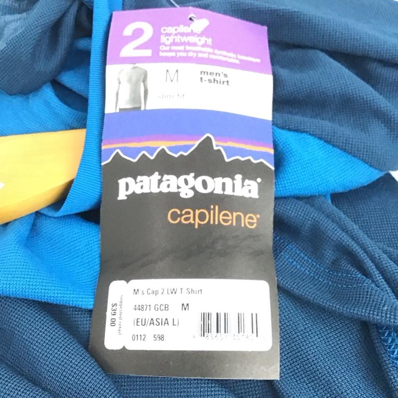 パタゴニア patagonia Tシャツ 半袖 半袖カットソー プリントTシャツ クルーネックカットソー スポーツウェア M ロゴ、文字 青 / ブルー /  メンズ USED 古着 中古 10148227