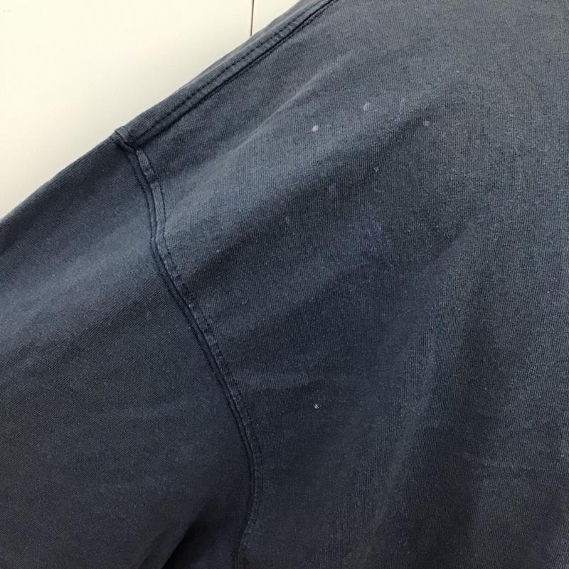 カーハート Carhartt カットソー 半袖 半袖カットソー プリントTシャツ ヘンリーネックカットソー XXL ロゴ、文字 青 / ブルー /  メンズ USED 古着 中古 10119950