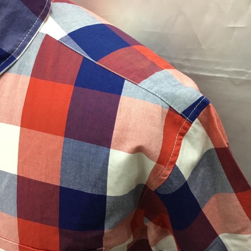 トミー TOMMY シャツ、ブラウス 半袖 ボタンダウンシャツ M チェック マルチカラー / マルチカラー /  メンズ USED 古着 中古 10108968